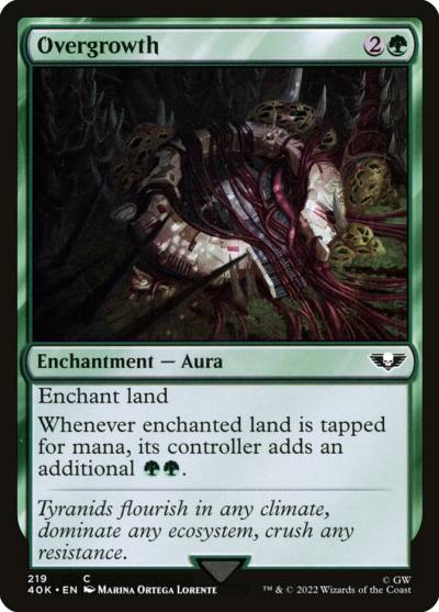 Overgrowth 40K-219 Warhammer 40,000 Commander Magic card