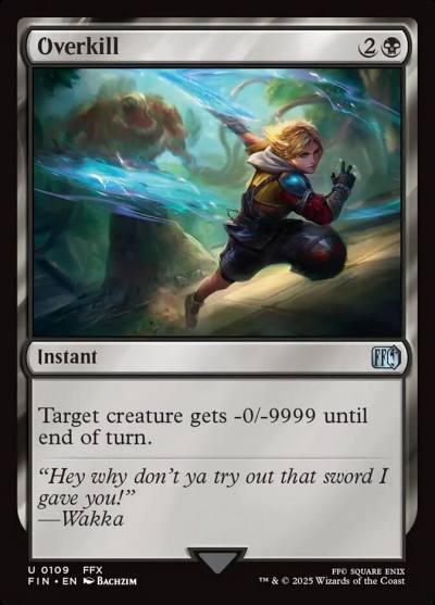 Overkill FIN-109 Final Fantasy Magic card