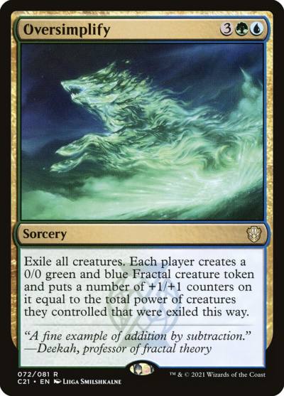 Oversimplify C21-72 Commander 2021 Magic card