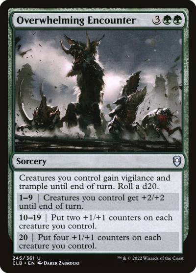 Overwhelming Encounter CLB-245 Commander Legends: Battle for Baldur's Gate Magic card