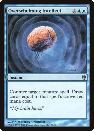 Overwhelming Intellect DDJ-28 Duel Decks: Izzet vs. Golgari Magic card