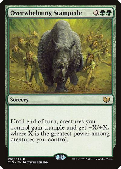 Overwhelming Stampede C15-196 Commander 2015 Magic card