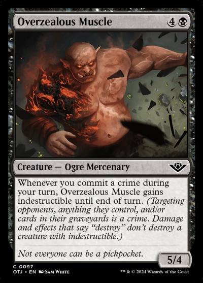 Overzealous Muscle OTJ-97 Outlaws of Thunder Junction Magic card