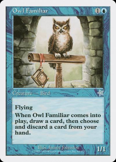 Owl Familiar S99-43 Starter 1999 Magic card