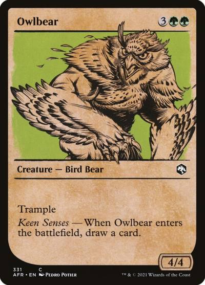 Owlbear AFR-331 Adventures in the Forgotten Realms Magic card
