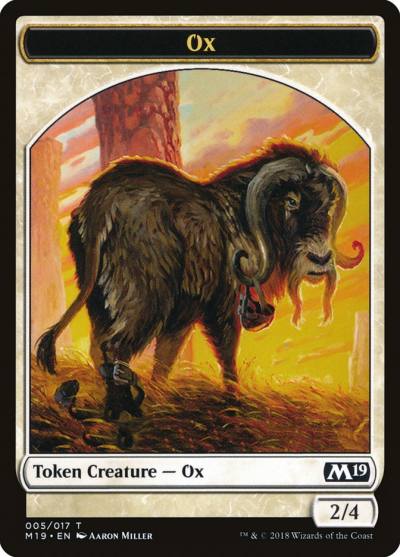 Ox TM19-5 Core Set 2019 Tokens Magic card