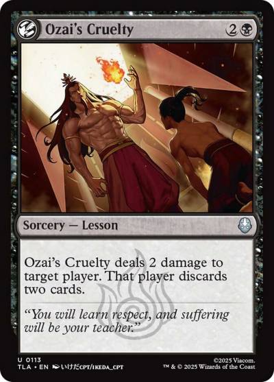 Ozai's Cruelty TLA-113 Avatar: The Last Airbender Magic card