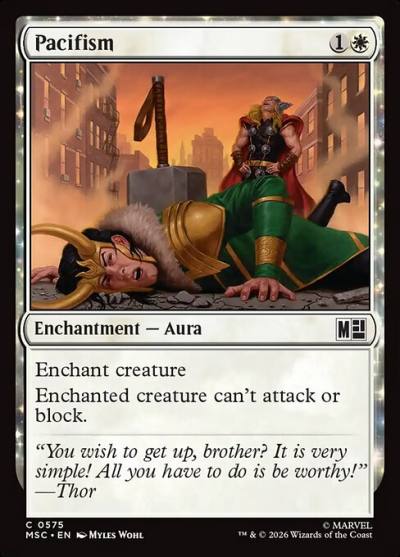 Pacifism MSC-575 Marvel Super Heroes Commander Magic card