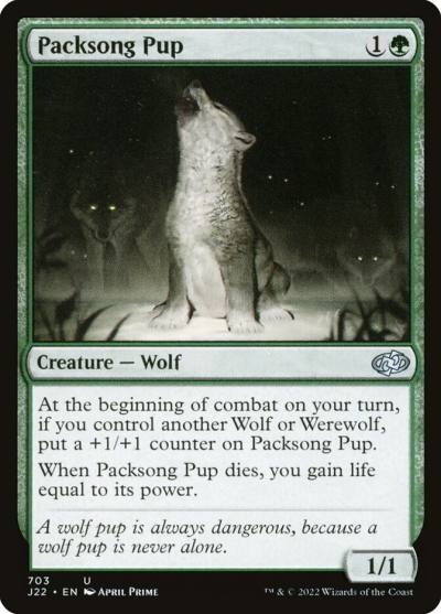 Packsong Pup J22-703 Jumpstart 2022 Magic card
