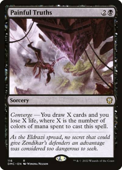 Painful Truths DMC-116 Dominaria United Commander Magic card