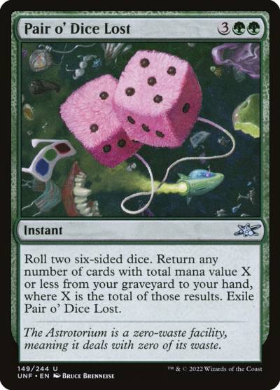 Pair o' Dice Lost UNF-149 Unfinity Magic card