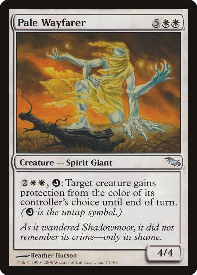 Pale Wayfarer 17 Shadowmoor Magic card