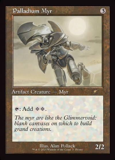 Palladium Myr PW25-6 Wizards Play Network 2025 Magic card