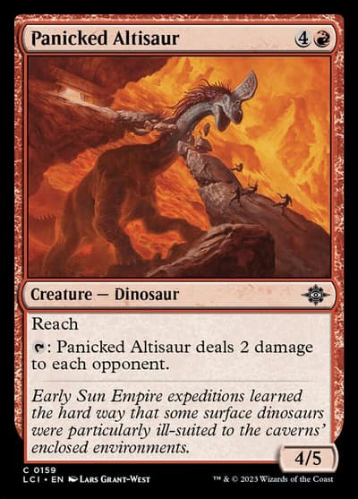 Panicked Altisaur 159 The Lost Caverns of Ixalan Magic card