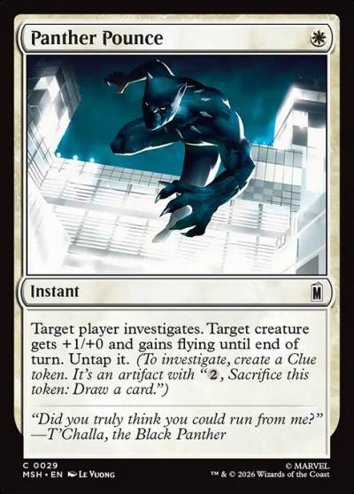 Panther Pounce MSH-29 Marvel Super Heroes Magic card