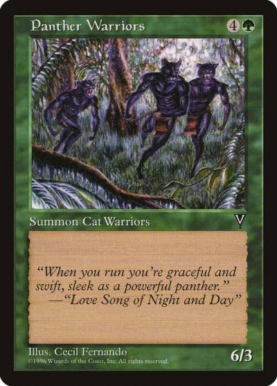 Panther Warriors VIS-115 Visions Magic card