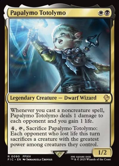 Papalymo Totolymo FIC-90 Final Fantasy Commander Magic card