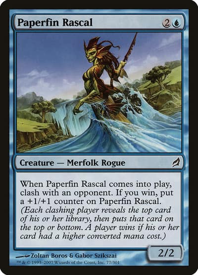 Paperfin Rascal 77 Lorwyn Magic card