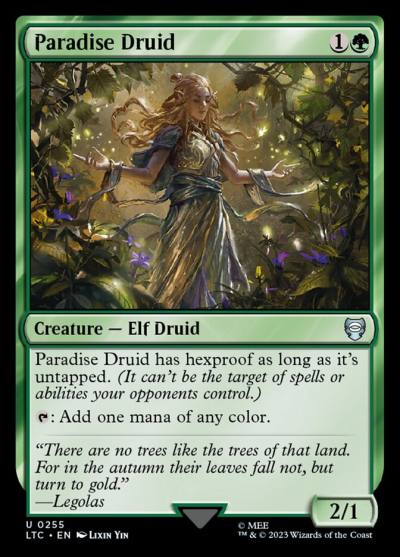 Paradise Druid LTC-255 Tales of Middle-earth Commander Magic card