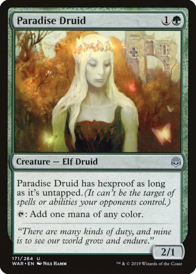 Paradise Druid WAR-171 War of the Spark Magic card