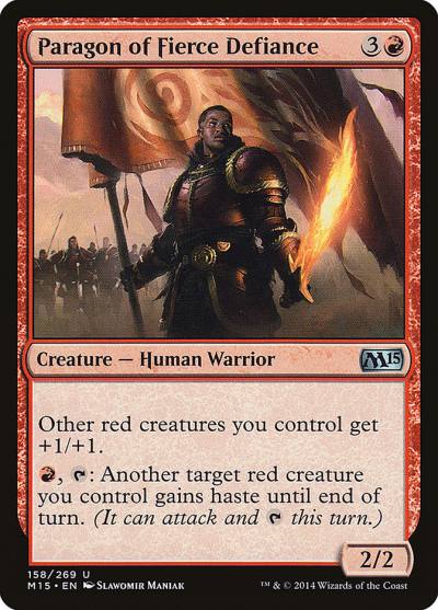 Paragon of Fierce Defiance 158 Magic 2015 Magic card