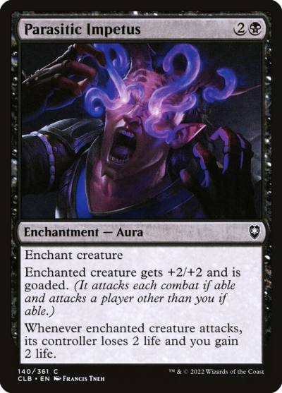 Parasitic Impetus CLB-140 Commander Legends: Battle for Baldur's Gate Magic card