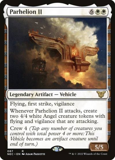 Parhelion II NEC-87 Neon Dynasty Commander Magic card