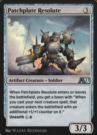 Patchplate Resolute YBRO-28 Alchemy: The Brothers' War Magic card