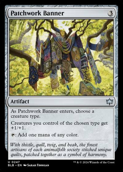 Patchwork Banner BLB-247 Bloomburrow Magic card