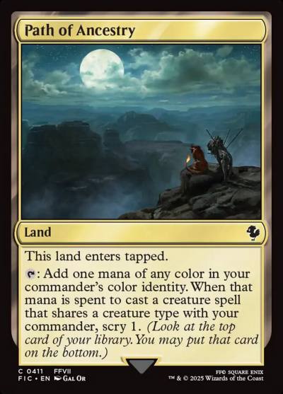 Path of Ancestry FIC-411 Final Fantasy Commander Magic card