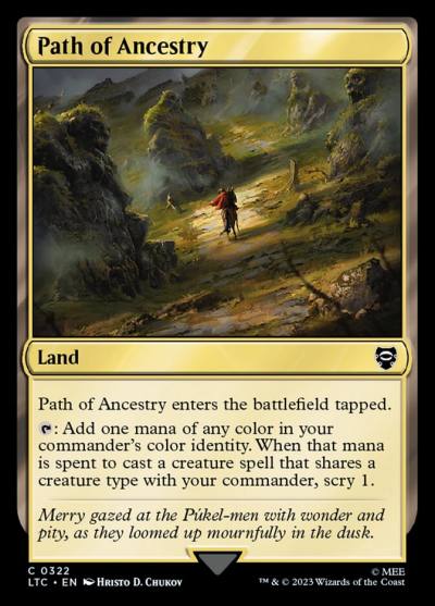 Path of Ancestry LTC-322 Tales of Middle-earth Commander Magic card