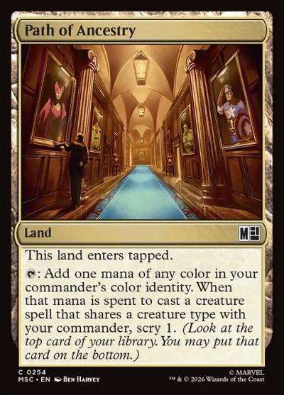 Path of Ancestry MSC-254 Marvel Super Heroes Commander Magic card