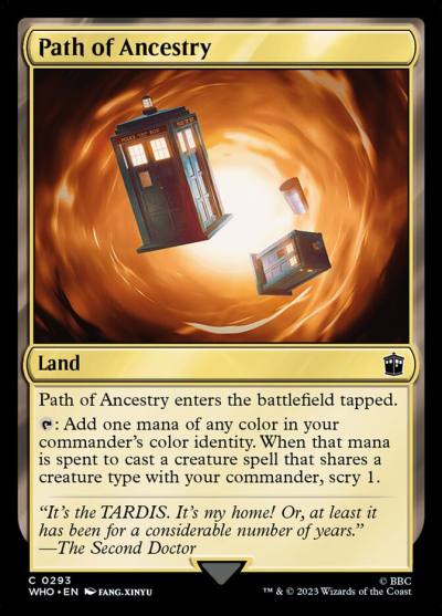 Path of Ancestry WHO-293 Doctor Who Magic card