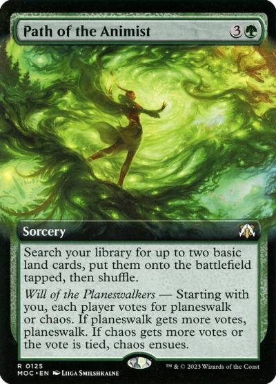 Path of the Animist MOC-125 March of the Machine Commander Magic card