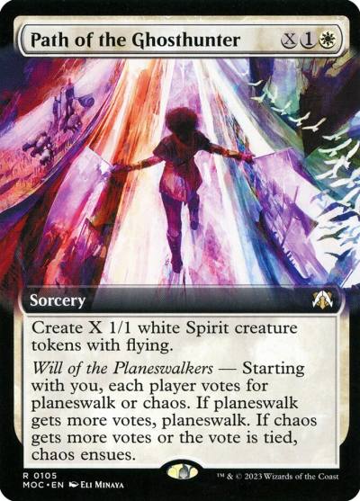 Path of the Ghosthunter MOC-105 March of the Machine Commander Magic card
