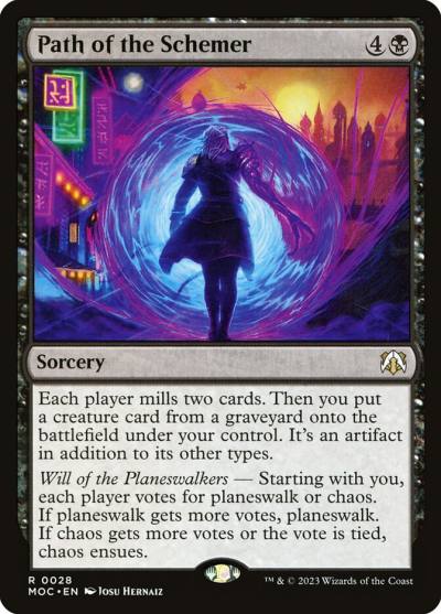 Path of the Schemer MOC-28 March of the Machine Commander Magic card