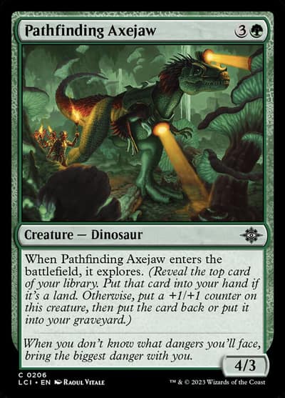 Pathfinding Axejaw 206 The Lost Caverns of Ixalan Magic card