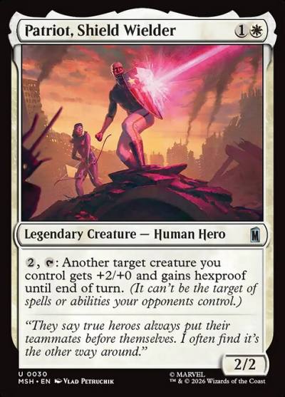 Patriot, Shield Wielder MSH-30 Marvel Super Heroes Magic card