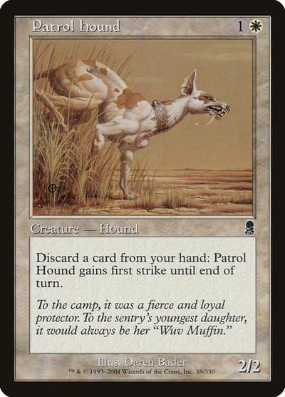Patrol Hound 38 Odyssey Magic card