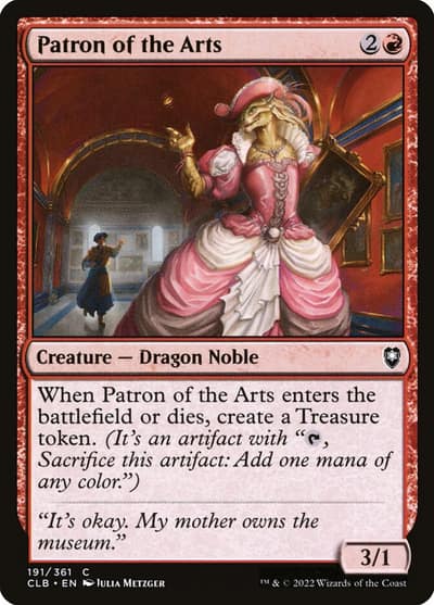 Patron of the Arts 191 Commander Legends: Battle for Baldur's Gate Magic card