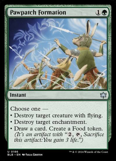 Pawpatch Formation BLB-186 Bloomburrow Magic card