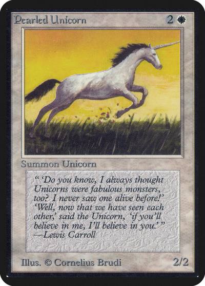 Pearled Unicorn LEA-30 Limited Edition Alpha Magic card