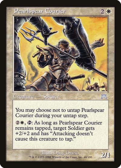 Pearlspear Courier 48 Onslaught Magic card