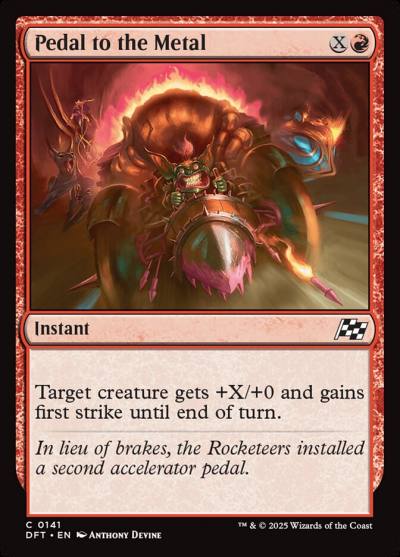 Pedal to the Metal DFT-141 Aetherdrift Magic card