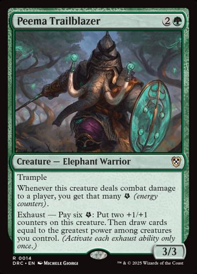 Peema Trailblazer DRC-14 Aetherdrift Commander Magic card