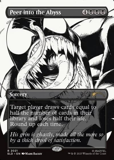Peer into the Abyss SLD-2021 Secret Lair Drop Magic card