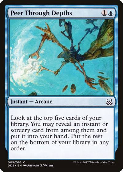 Peer Through Depths DDS-5 Duel Decks: Mind vs. Might Magic card