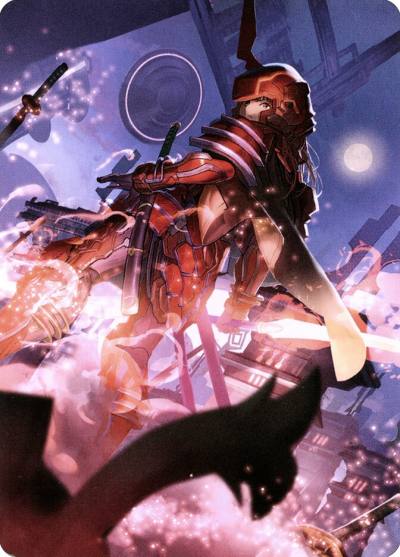 Peerless Samurai // Peerless Samurai ANEO-63 Neon Dynasty Art Series Magic card