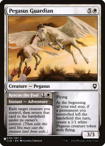 Pegasus Guardian // Rescue the Foal PLST-CLB-36 The List Magic card