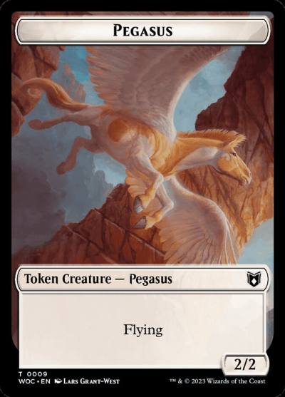 Pegasus TWOC-9 Wilds of Eldraine Commander Tokens Magic card